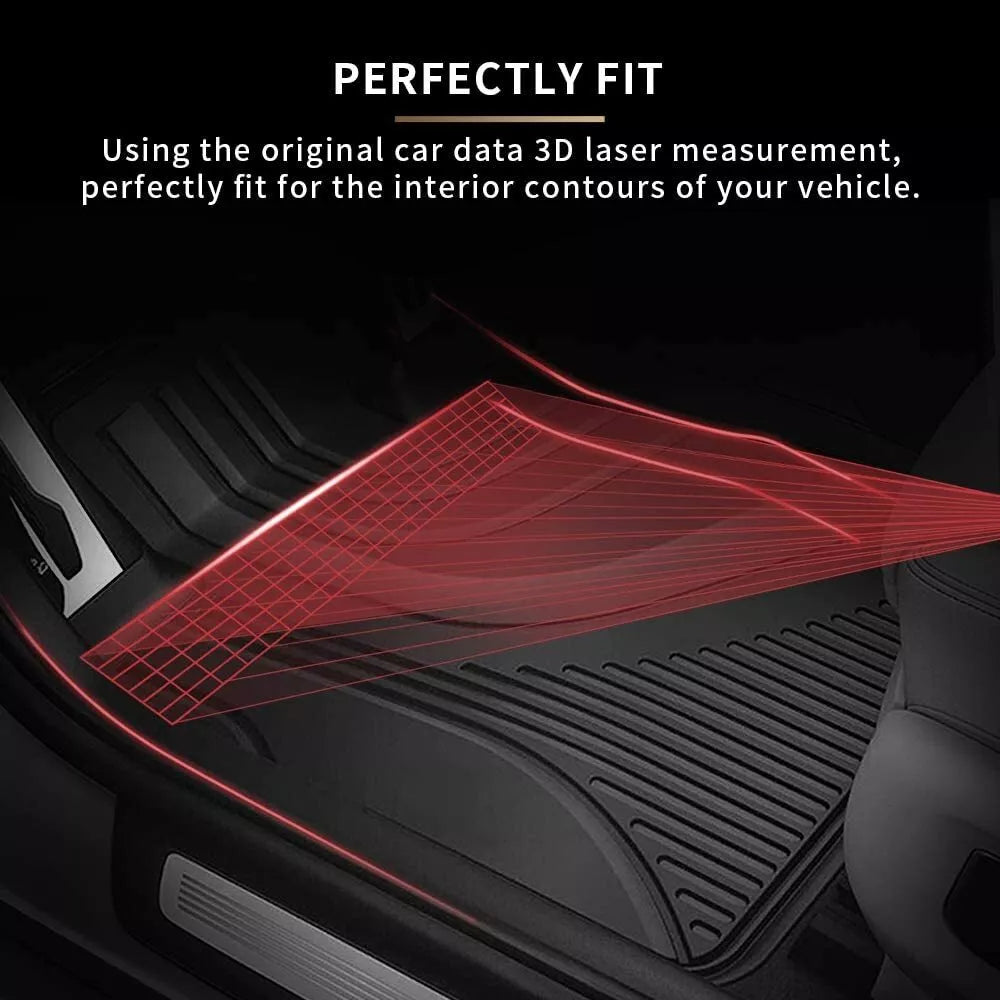 All-Weather Floor Mats for 2006-2011 Honda Civic Sedan 4-Door Front & Rear Liners