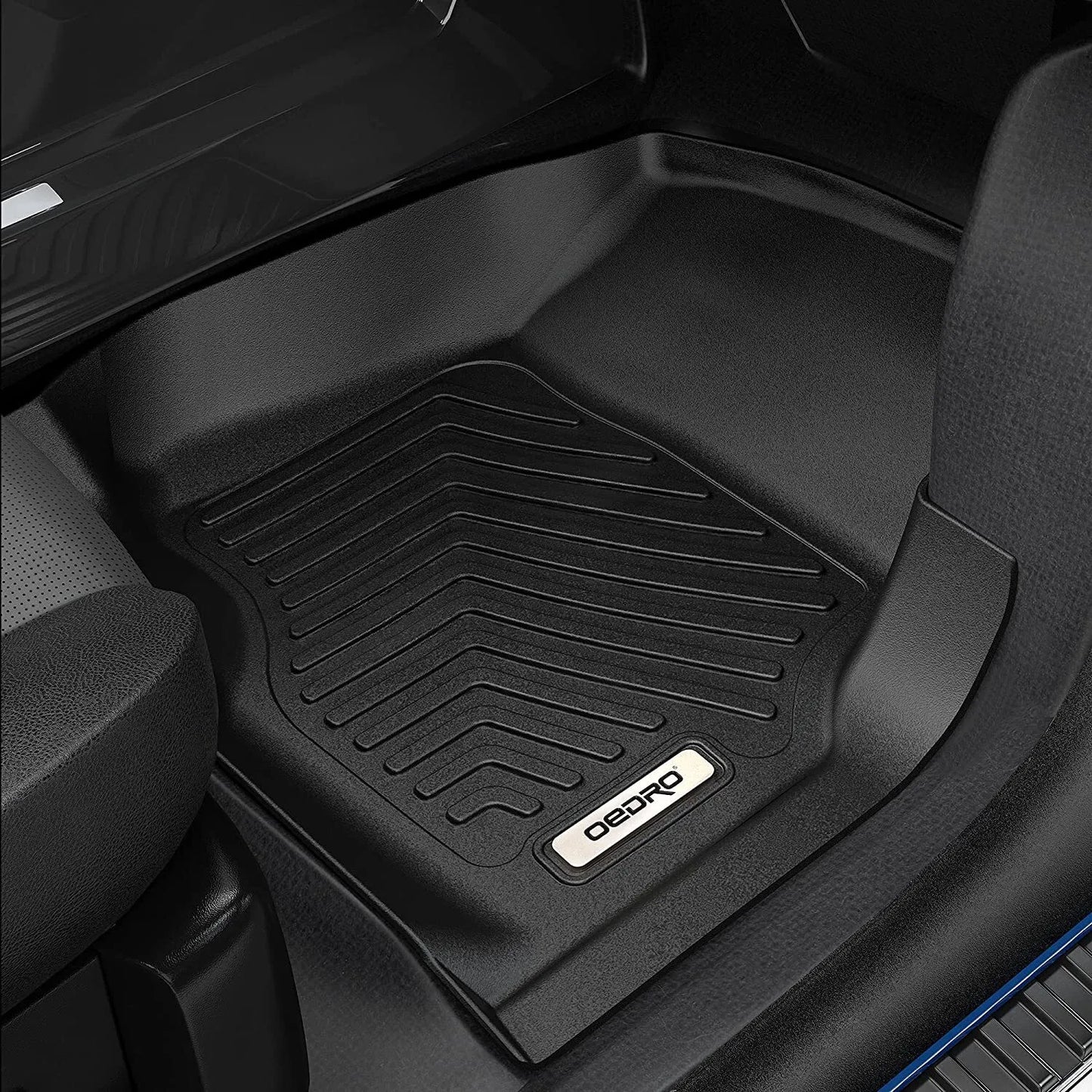 All-Weather Rubber TPE Floor Mat Liners for 2018-2024 Honda Odyssey Black Carpet