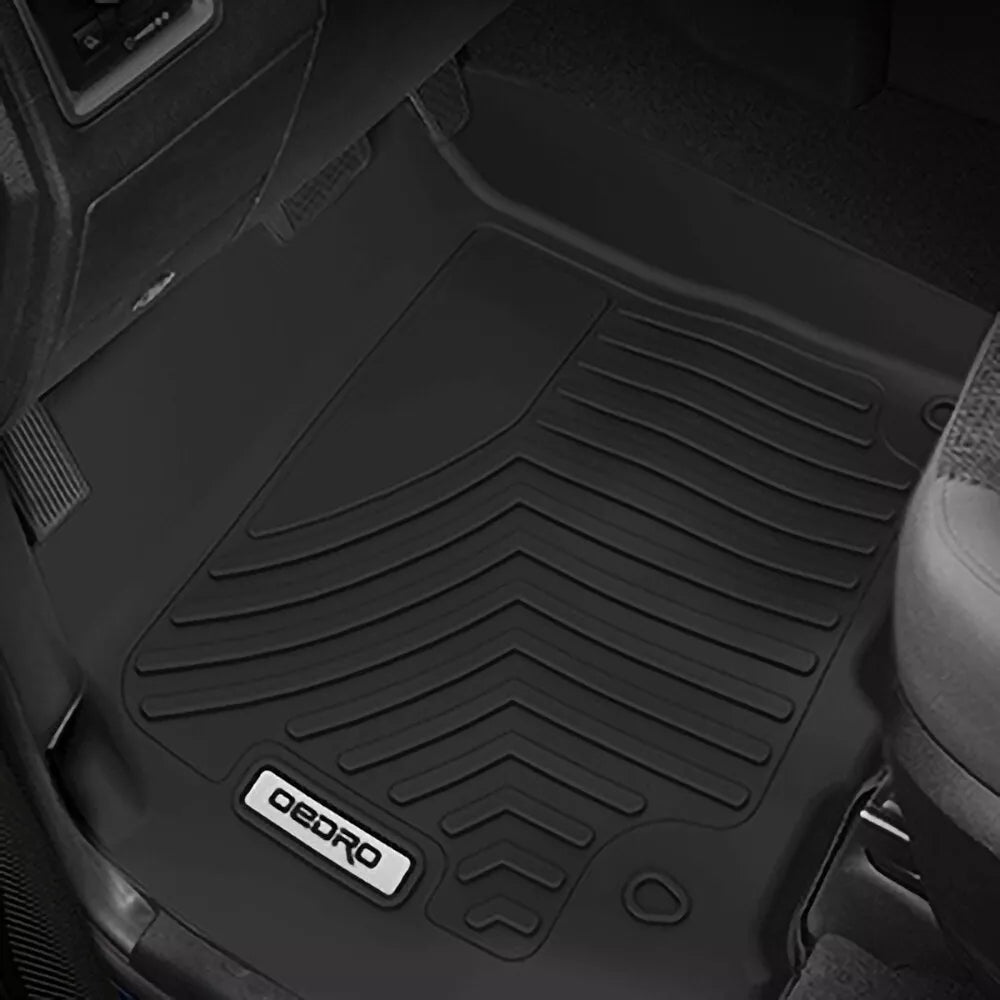 All-Weather Rubber TPE Floor Mat Liners for 2018-2024 Honda Odyssey Black Carpet