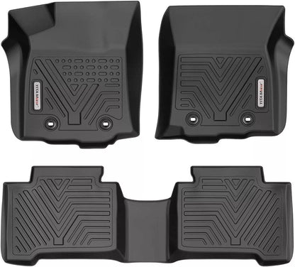 All Weather 3D TPE Floor Mats for 2016-2017 Toyota Tacoma Double Cab Floor Liner