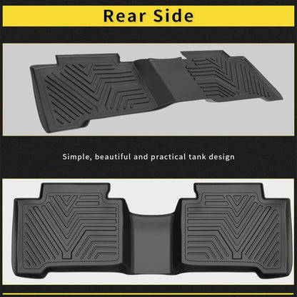 All Weather 3D TPE Floor Mats for 2016-2017 Toyota Tacoma Double Cab Floor Liner