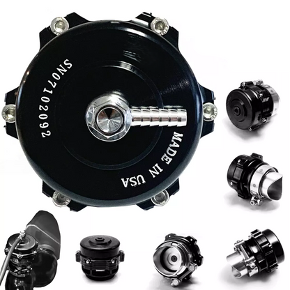 BV50 Series 50mm Blow Off Valve BOV fits Q V-Band Flange Black with 6 PSI Spring