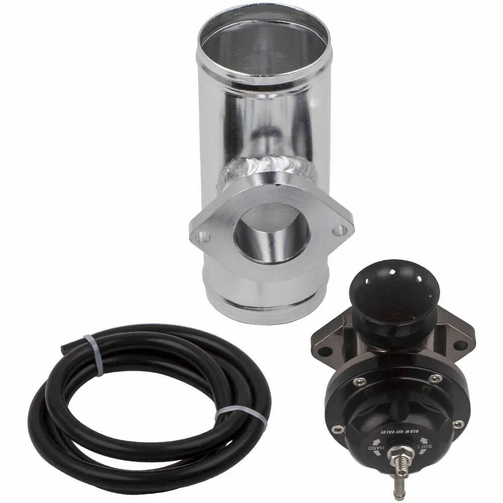 Billet Aluminum Type-RS Turbo Blow Off Valve (BOV) + 2.5" Flange Tube Pipe