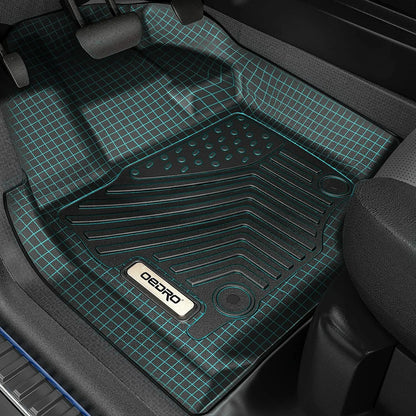 Black All-Weather Floor Mats for 2013-2018 Hyundai Santa Fe 5-Passenger Model