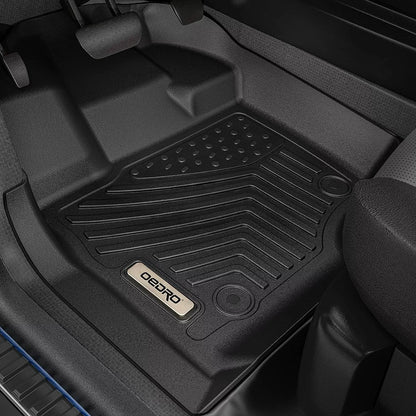 Black All-Weather Floor Mats for 2013-2018 Hyundai Santa Fe 5-Passenger Model