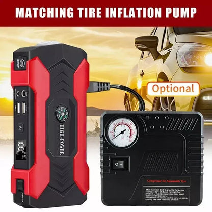 Car Jump Starter Booster Jumper Box Power Bank Battery Charger Portable 99800mAh