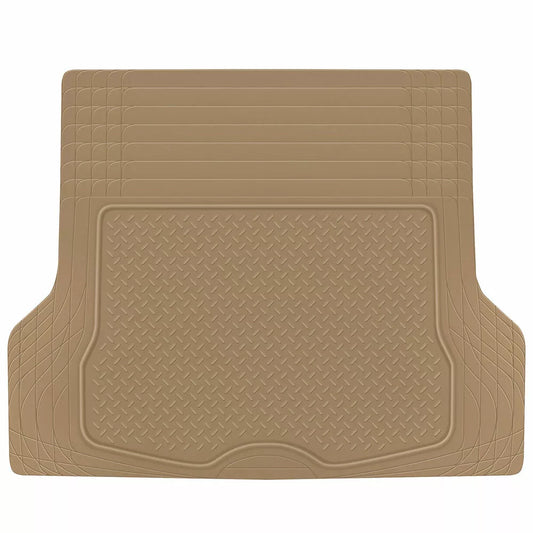 Cargo Trunk Floor Mat Liner for Car SUV Truck All-Weather Semi-Custom Fit Beige