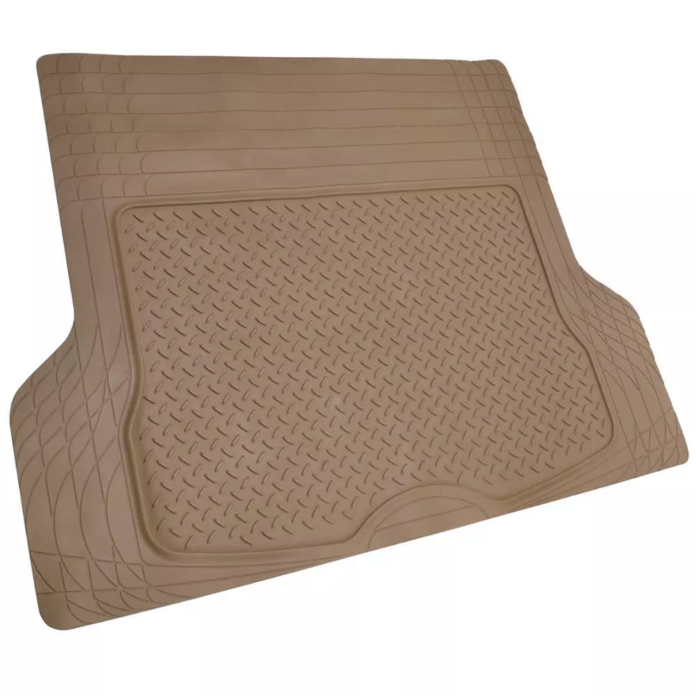 Cargo Trunk Floor Mat Liner for Car SUV Truck All-Weather Semi-Custom Fit Beige