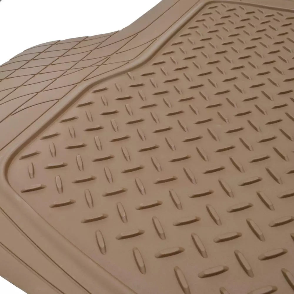 Cargo Trunk Floor Mat Liner for Car SUV Truck All-Weather Semi-Custom Fit Beige