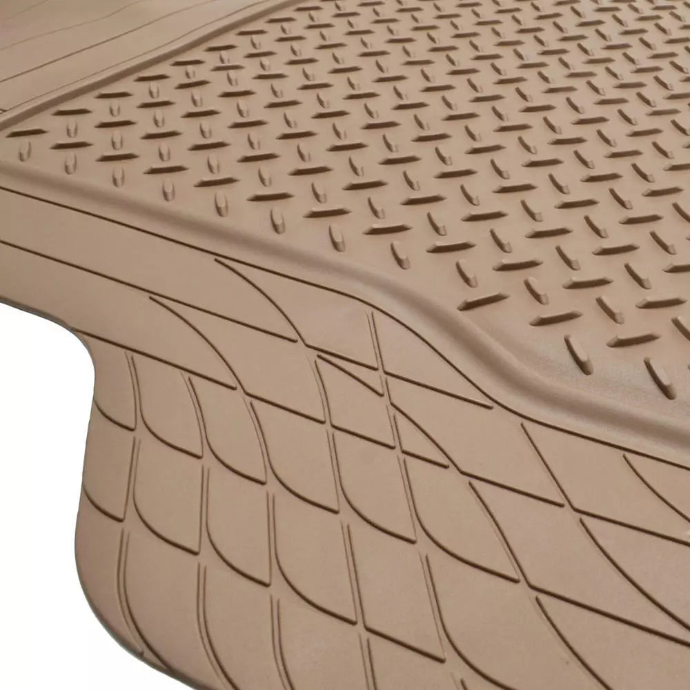 Cargo Trunk Floor Mat Liner for Car SUV Truck All-Weather Semi-Custom Fit Beige