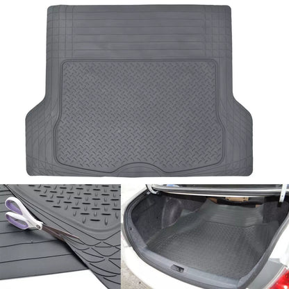 Cargo Trunk Floor Mat Liner for Car SUV Truck All-Weather Semi-Custom Fit Gray