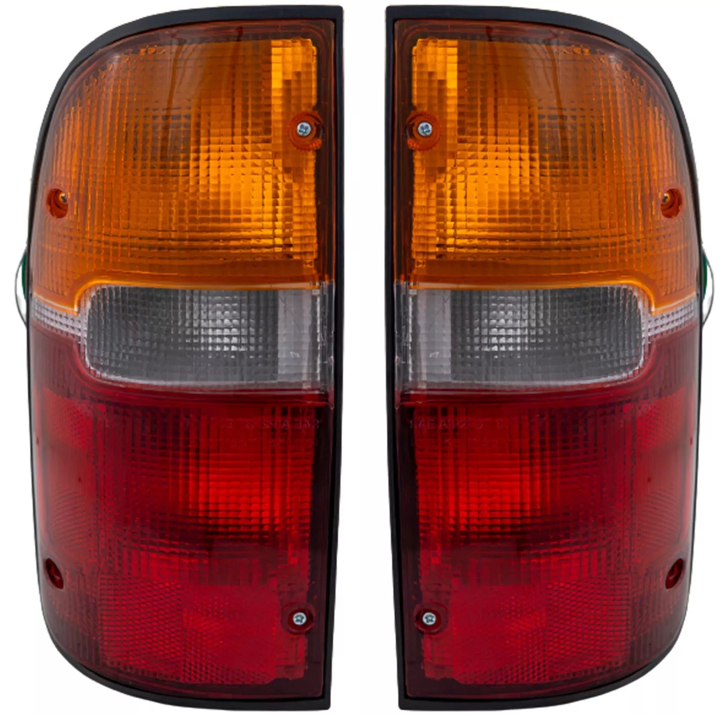 Fits 1995-2000 Toyota Tacoma Tail Light Set - Left and Right Tail Lamp Halogen W/Bulb