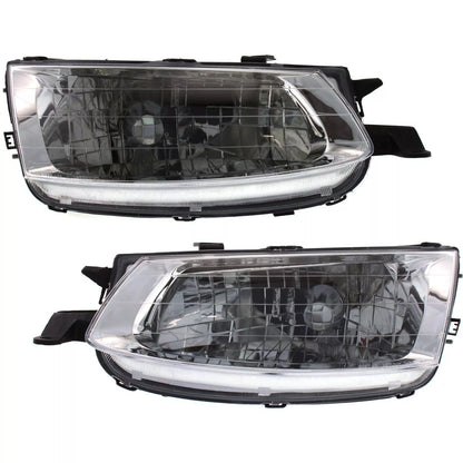 Fits 1999-2001 Toyota Solara Set Headlight Assembly - Left Right Side Halogen With Bulb