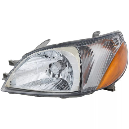 Fits 2000 2001 2002 Toyota Echo Set Headlight Assembly - Left Right Side Halogen With Bulb