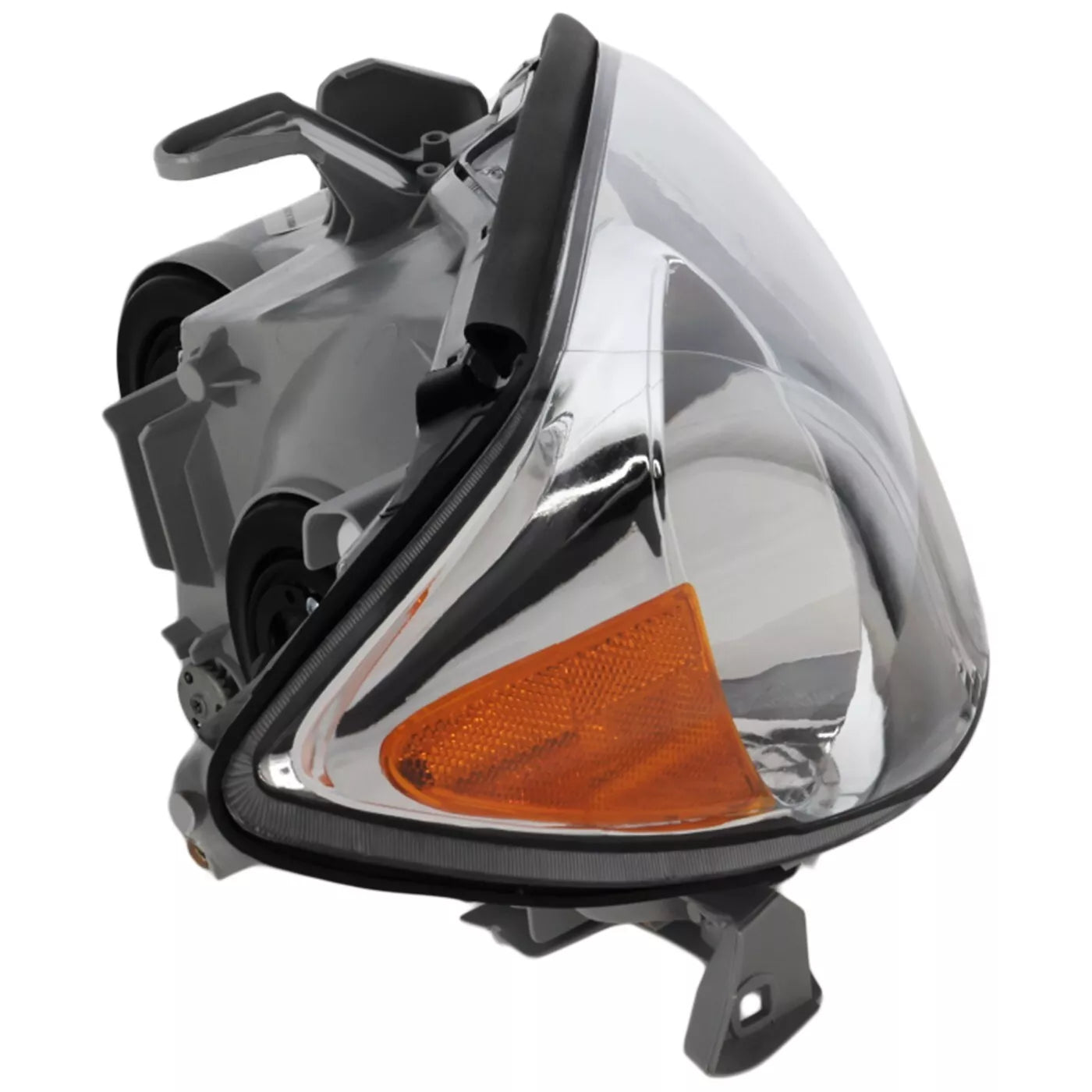 Fits 2002 2003 2004 Toyota Camry Sedan Headlight - Halogen Right Side Chrome Housing With Bulb