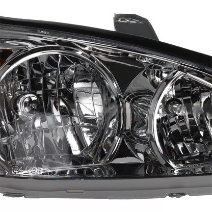 Fits 2002 2003 2004 Toyota Camry Sedan Headlight - Halogen Right Side Chrome Housing With Bulb