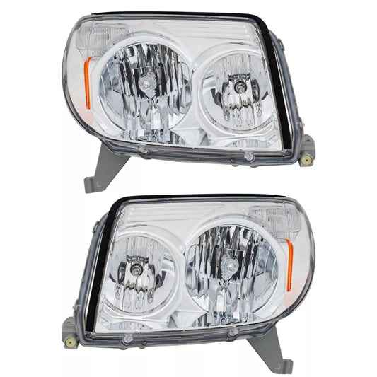 Fits 2003 2004 2005 Toyota 4Runner Set Headlight Assembly - Left Right Side Halogen