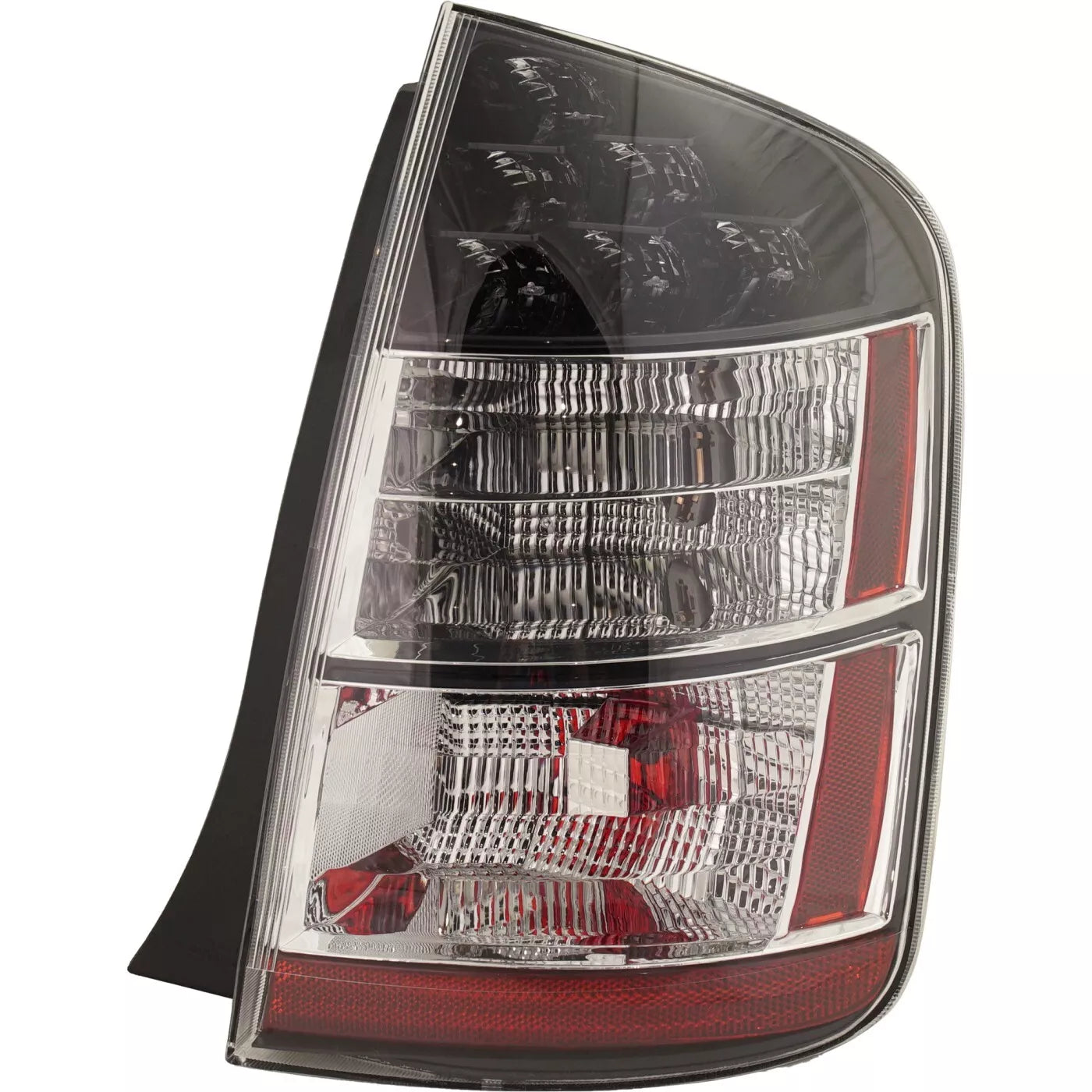 Fits 2004-2005 Toyota Prius Tail Light Set - Left and Right Tail Lamp Halogen Clear/Red Lens W/Bulb