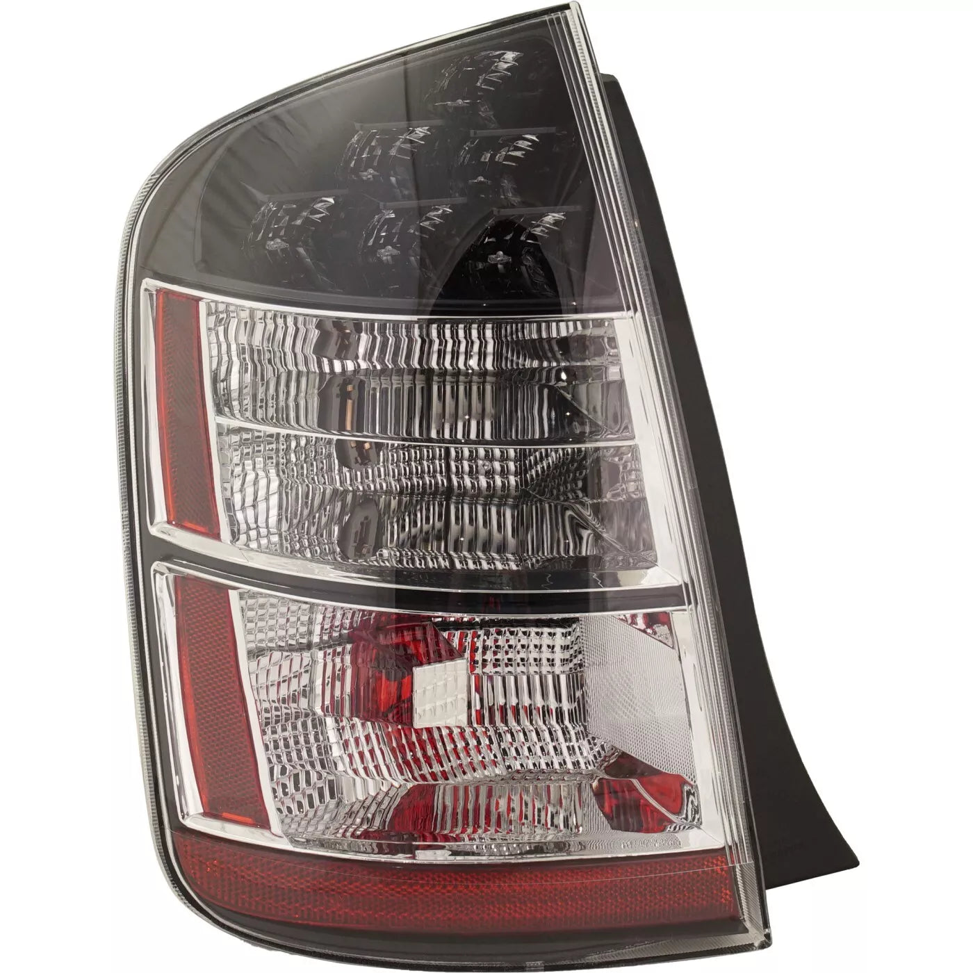 Fits 2004-2005 Toyota Prius Tail Light Set - Left and Right Tail Lamp Halogen Clear/Red Lens W/Bulb