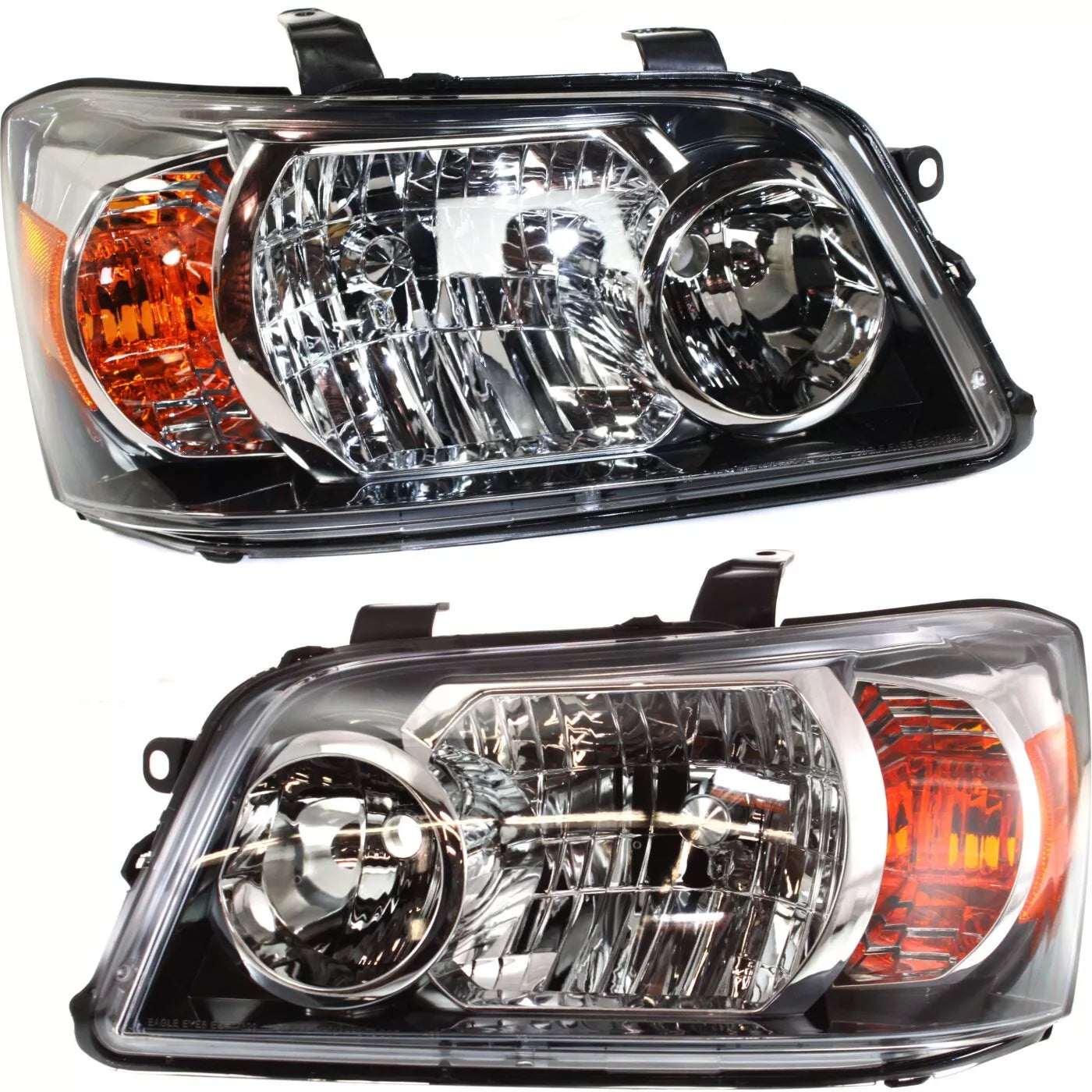 Fits 2004-2006 Toyota Highlander Set Headlight Assembly - Left Right Side Halogen