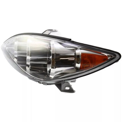 Fits 2005-2006 Toyota Camry Set Headlight Assembly - Left Right Side Halogen Chrome Housing