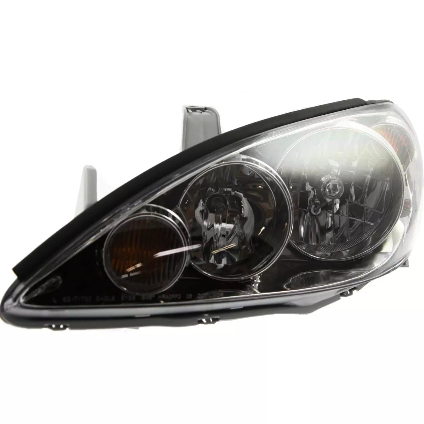 Fits 2005-2006 Toyota Camry Set Headlight Assembly - Left Right Side Halogen Chrome Housing