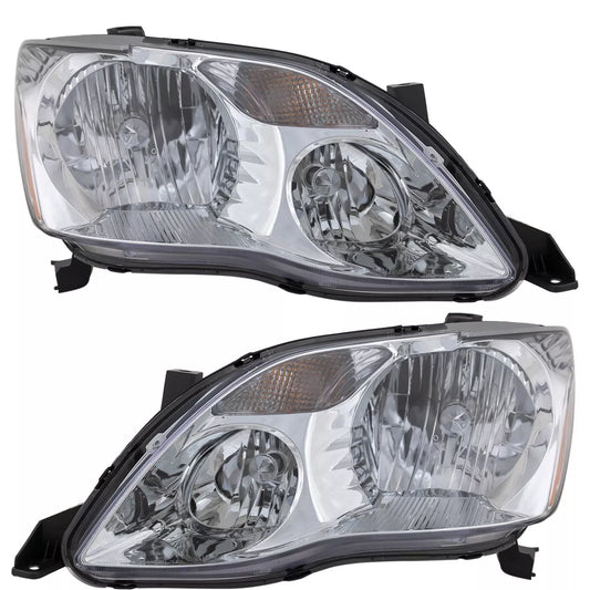 Fits 2005-2007 Toyota Avalon XL XLS Set Headlight Assembly - Left Right Side Halogen