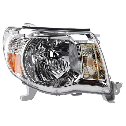 Fits 2005-2011 Toyota Tacoma Set Headlight Assembly - Left Right Side Halogen