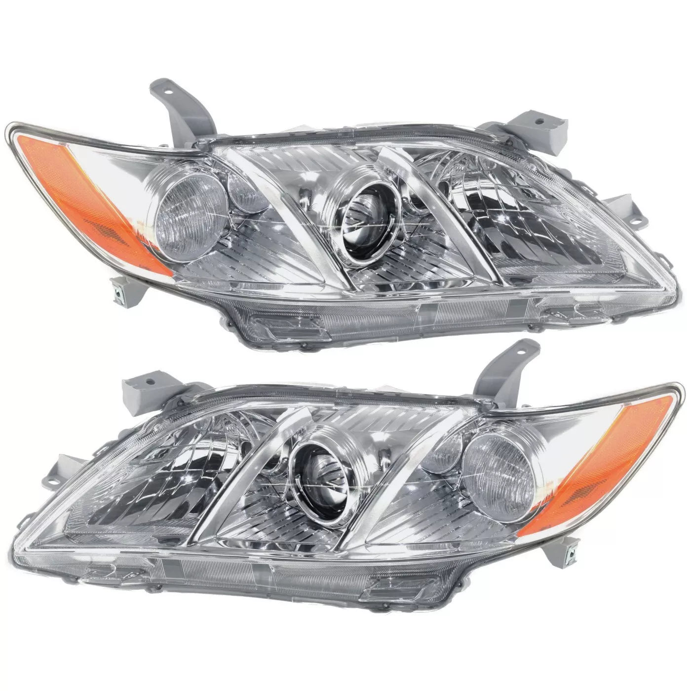 Fits 2007-2009 Toyota Camry Set Headlight Assembly - Left Right Side Halogen