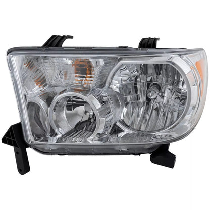 Fits 2007-2013 Toyota Tundra Set Headlight Assembly - Left Right Side Halogen With Bulb