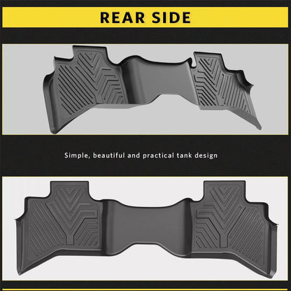 Floor Mat Liners for 2012-2018 Ram 1500 & 2019-2023 Classic Quad Cab All-Weather Anti-Slip