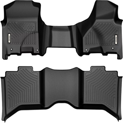 Floor Mat Liners for 2013-2018 Dodge Ram 1500, 2500, 3500 Crew Cab All-Weather