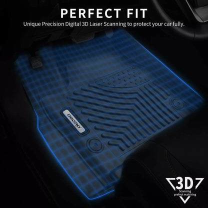 Floor Mats Liners for 2017-2024 Chrysler Pacifica 1st 2nd 3rd Row All-Weathe