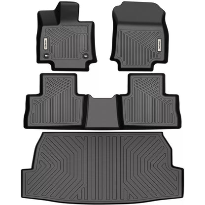 Floor Mats and Cargo Mat for 2019-2024 Toyota RAV4 Anti-Slip Trunk Liners All-Weather