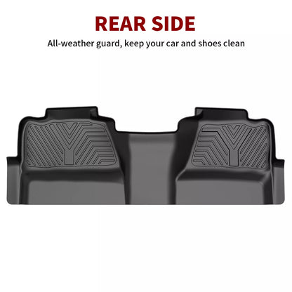 Floor Mats for 2007-2013 Silverado GMC Sierra 1500 2500HD 3500HD Crew Cab Bench Seat