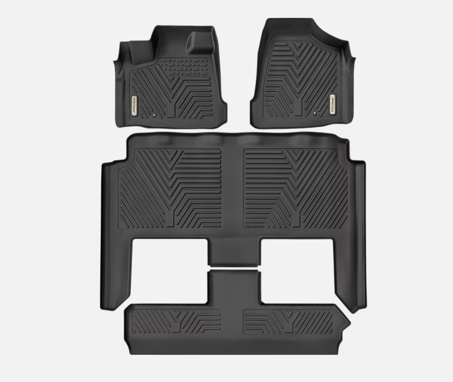 Floor Mats for 2008-2020 Dodge Grand Caravan TPE Rubber All-Weather Protection