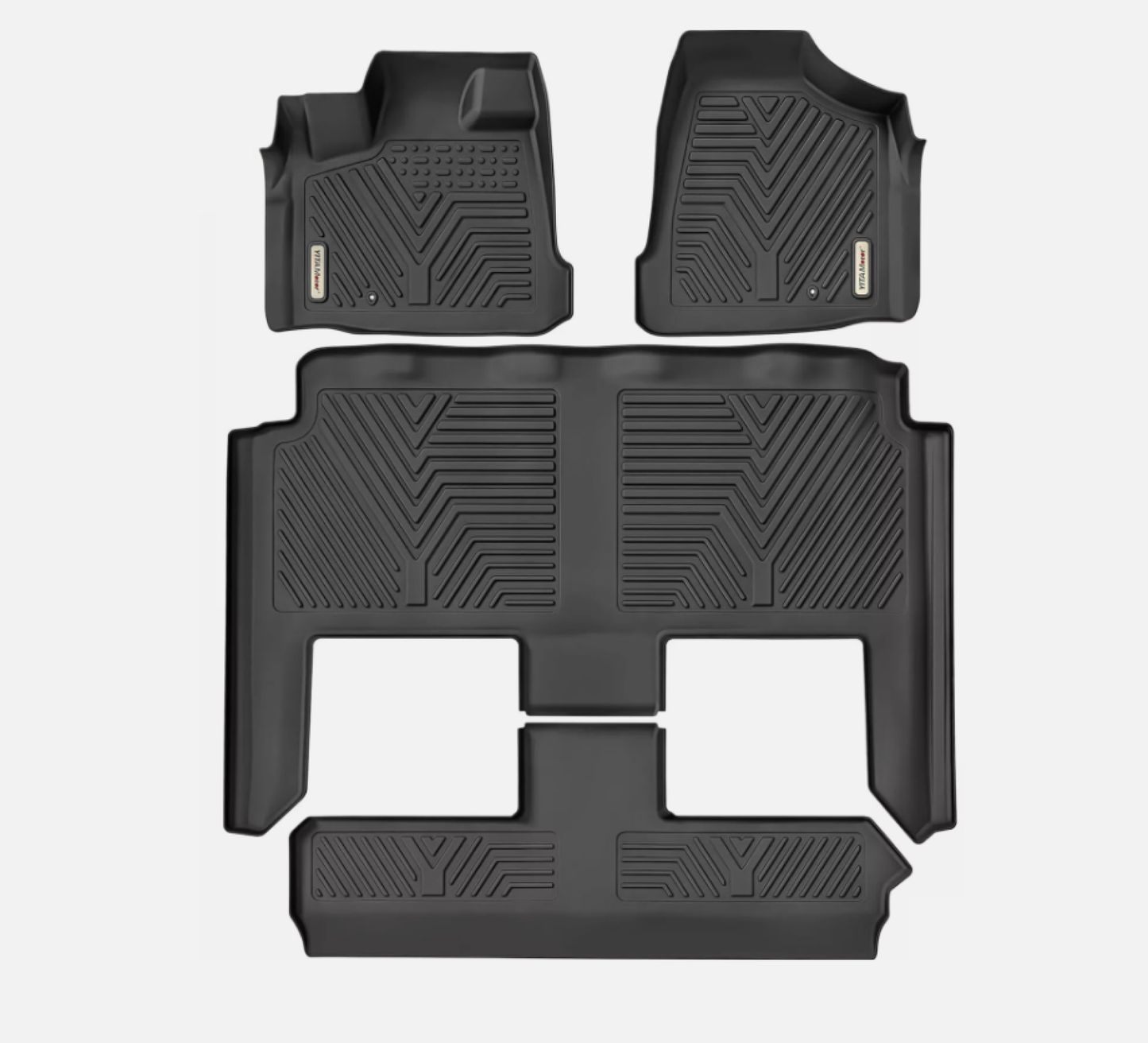 Floor Mats for 2008-2020 Dodge Grand Caravan TPE Rubber All-Weather Protection