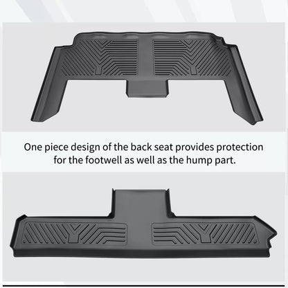 Floor Mats for 2008-2020 Dodge Grand Caravan TPE Rubber All-Weather Protection