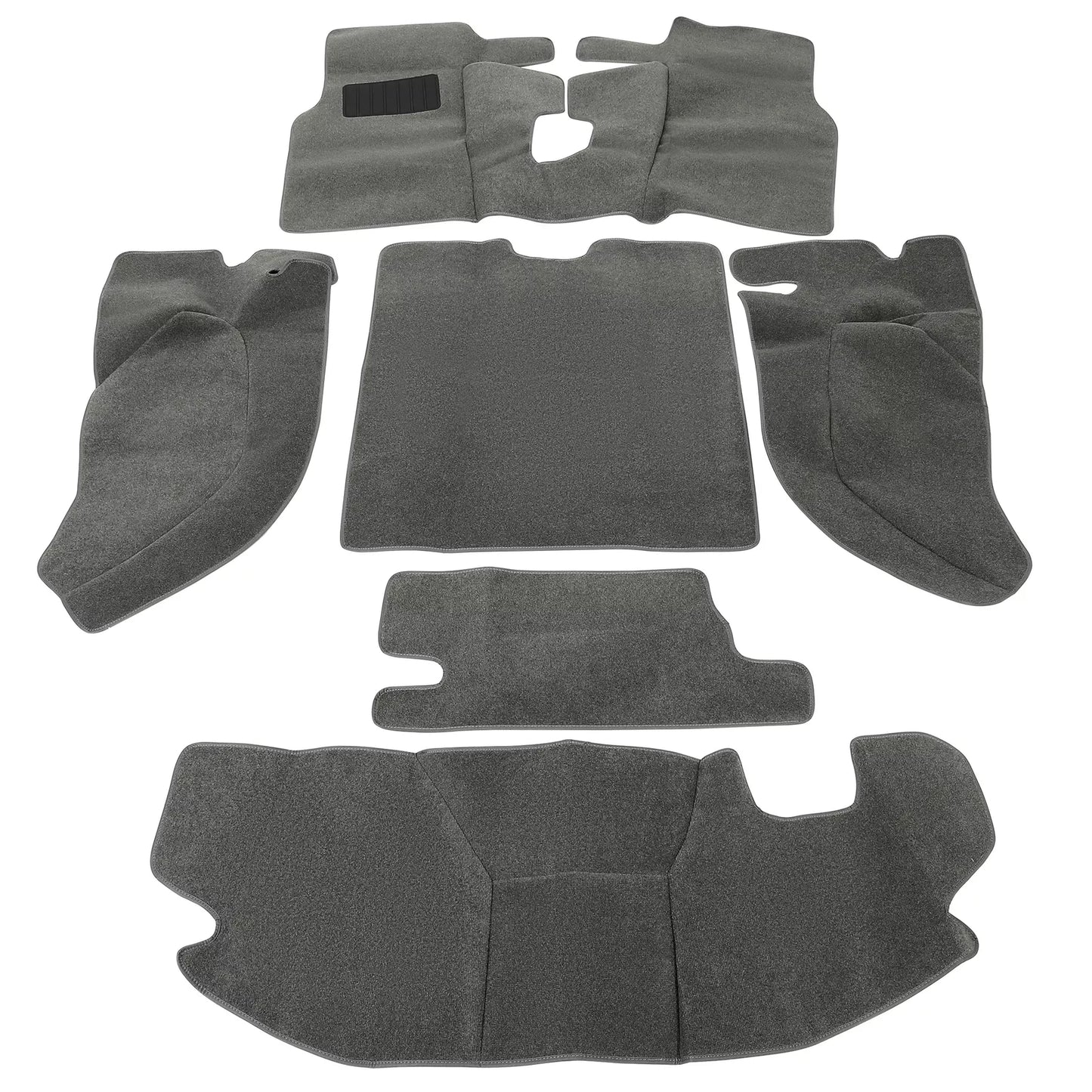 For TJ Jeep Wrangler 1997-2006 Full Set Carpet Kit Floor Mat GRAY 6 Piece