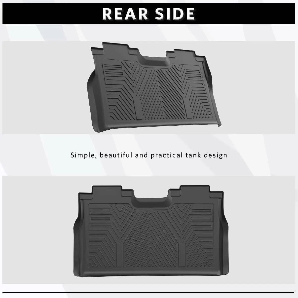 Front & Rear Floor Mats Liners for 2015-2024 Ford F150 SuperCrew Cab Waterproof