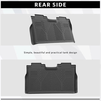 Front & Rear Floor Mats Liners for 2015-2024 Ford F150 SuperCrew Cab Waterproof