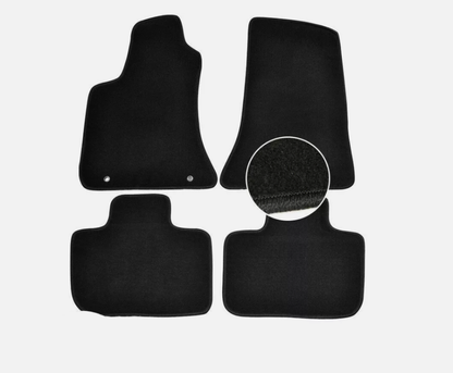 Front & Rear Black Nylon Carpet Floor Mats for 2011-2023 Chrysler 300