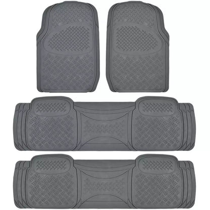 Full Set Floor Mats for Chrysler Town & Country 4 Piece 3 Row Gray Semi-Custom