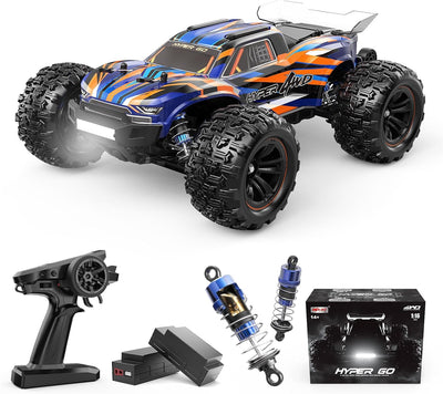 GearUpZone H16DR 1/16 Scale RTR High-Speed 4WD Off-Road RC Monster Truck — Fast Jumping Remote Control Car with 2 LiPo Batteries for Kids and Adults