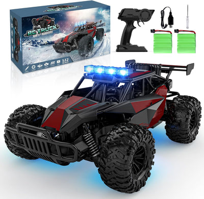 GearUpZone Remote Control Car – 2.4GHz 1:12 Scale High-Speed 33 km/h Off-Road Monster Truck with LED Headlights & Rechargeable Battery – Great Gift for Boys 8–12 and Adults