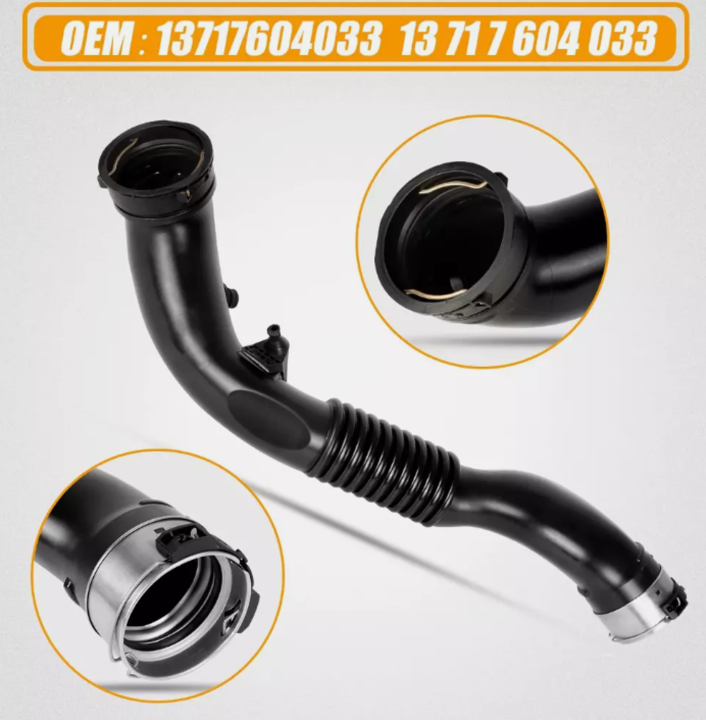 Intercooler Air Intake Charge Pipe Hose for 2012-2017 BMW F22 F25 F26 - # 13717604033