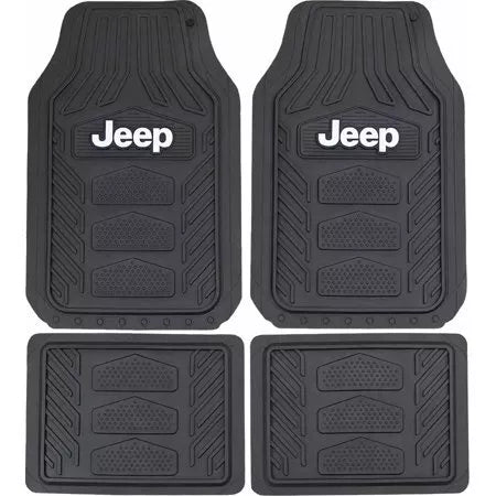 Jeep All-Weather Pro Heavy Duty Rubber Floor Mats 4pc Set