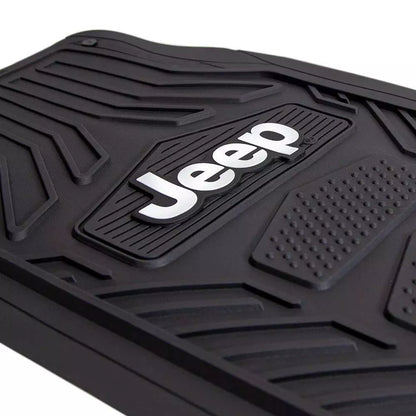 Jeep All-Weather Pro Heavy Duty Rubber Floor Mats 4pc Set