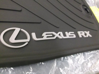 Lexus RX350 RX450H (2013-2015) All-Weather Floor Mats OEM 4-Piece Set Black PT908-48130-20