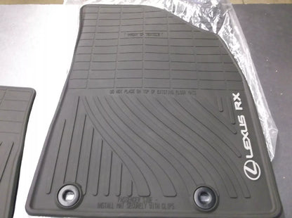 Lexus RX350 RX450H (2013-2015) All-Weather Floor Mats OEM 4-Piece Set Black PT908-48130-20